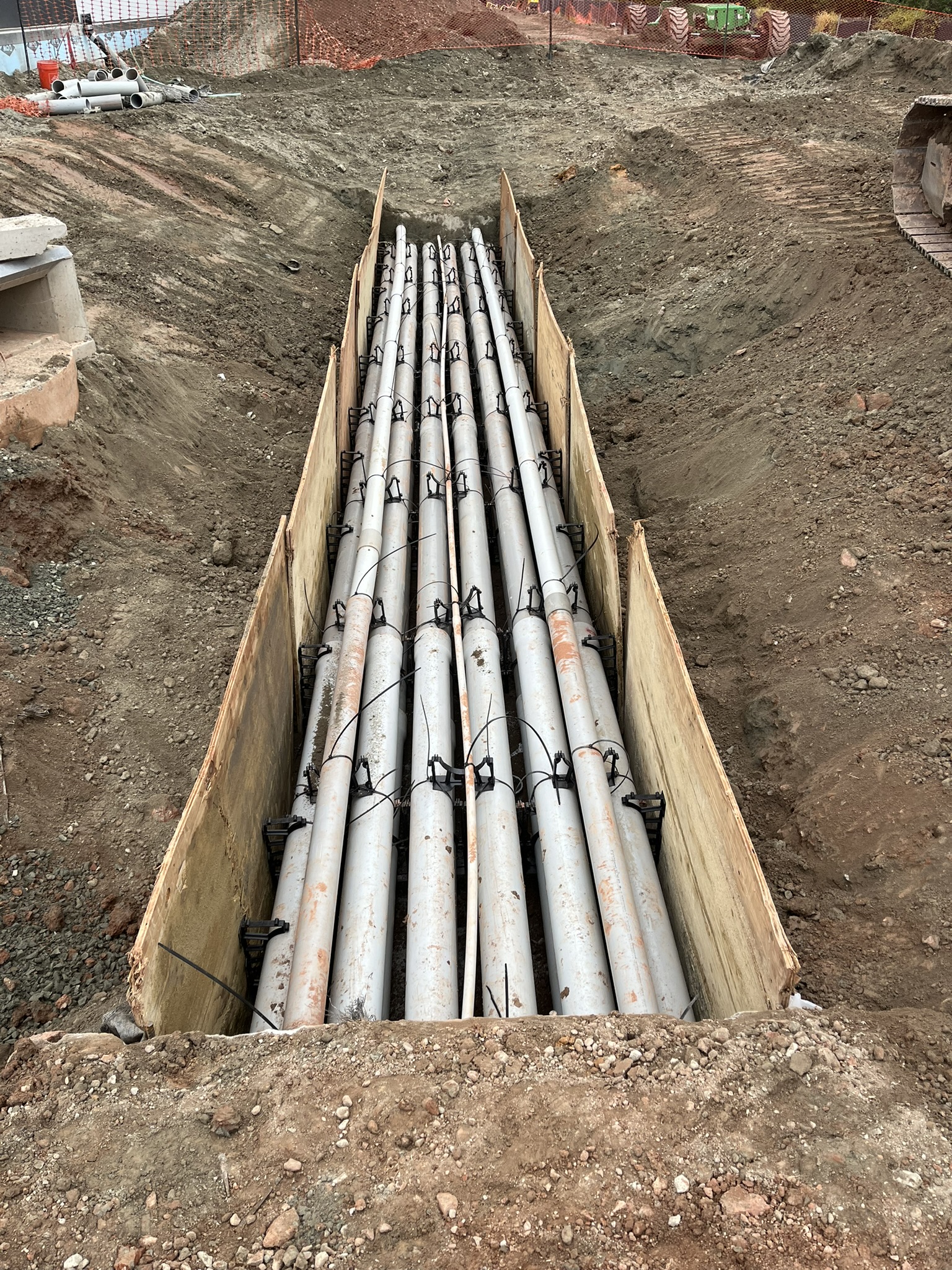 Completed ductbank infrastructure