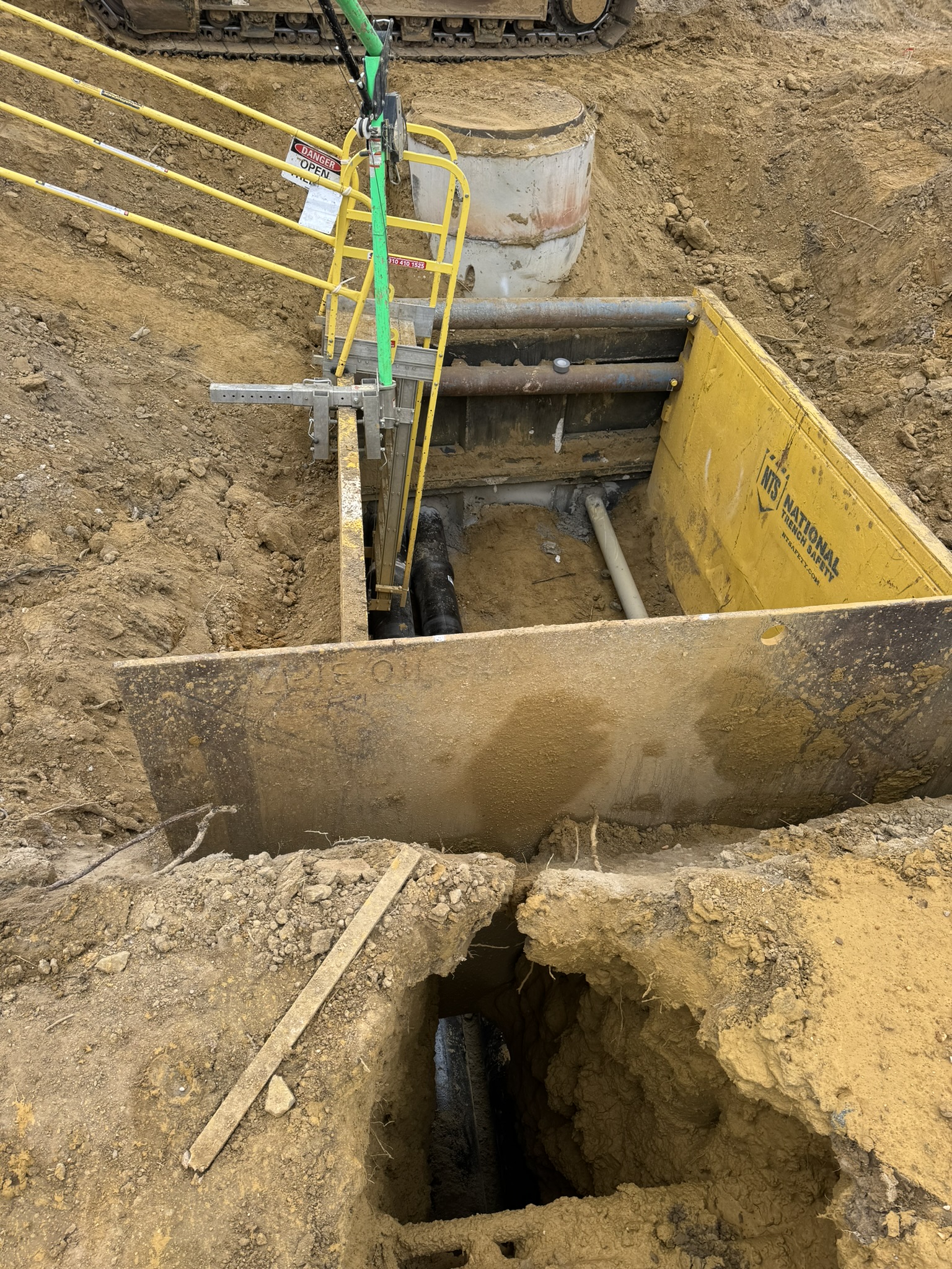 Ductbank construction progress