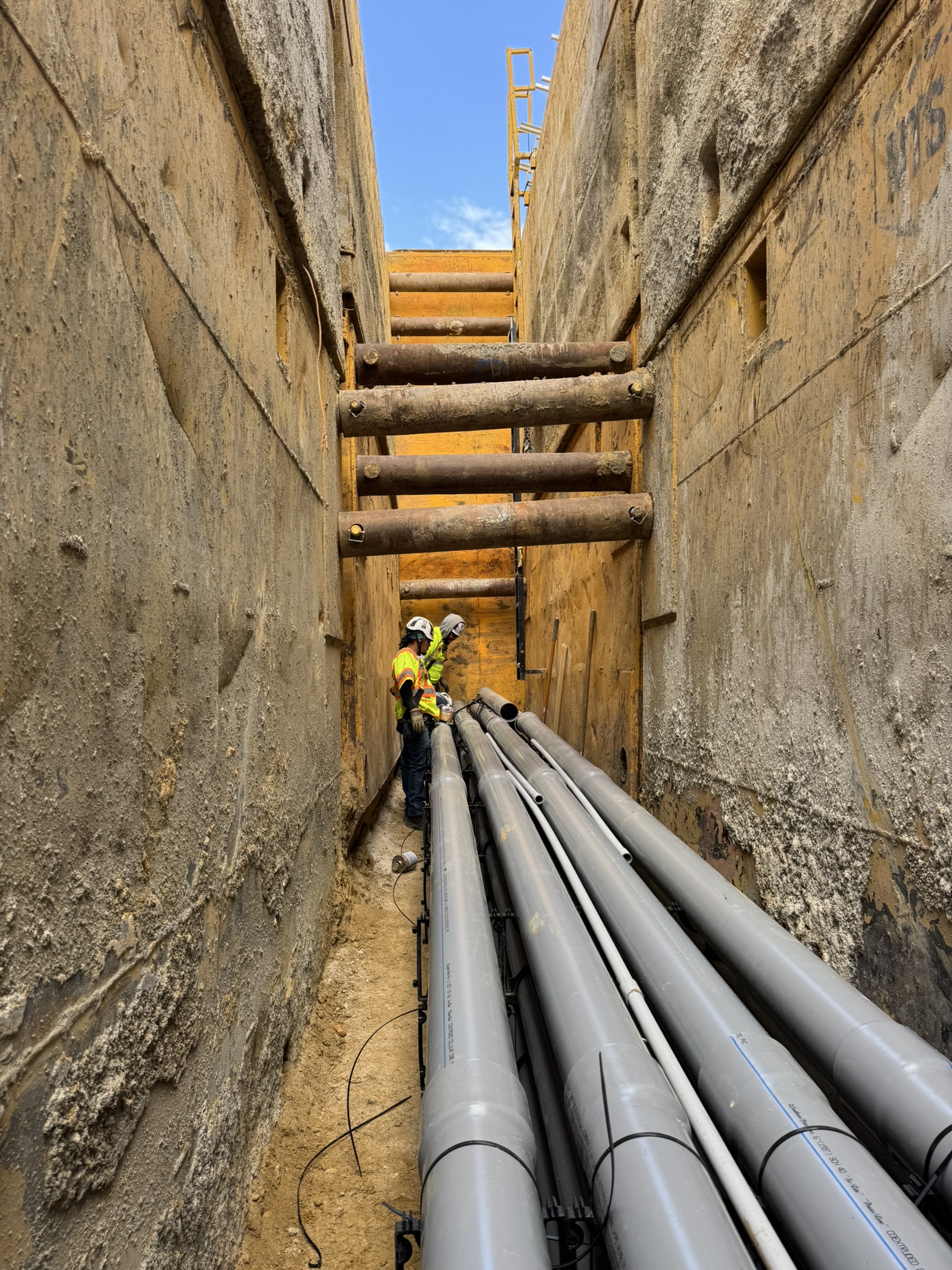 Underground conduit install