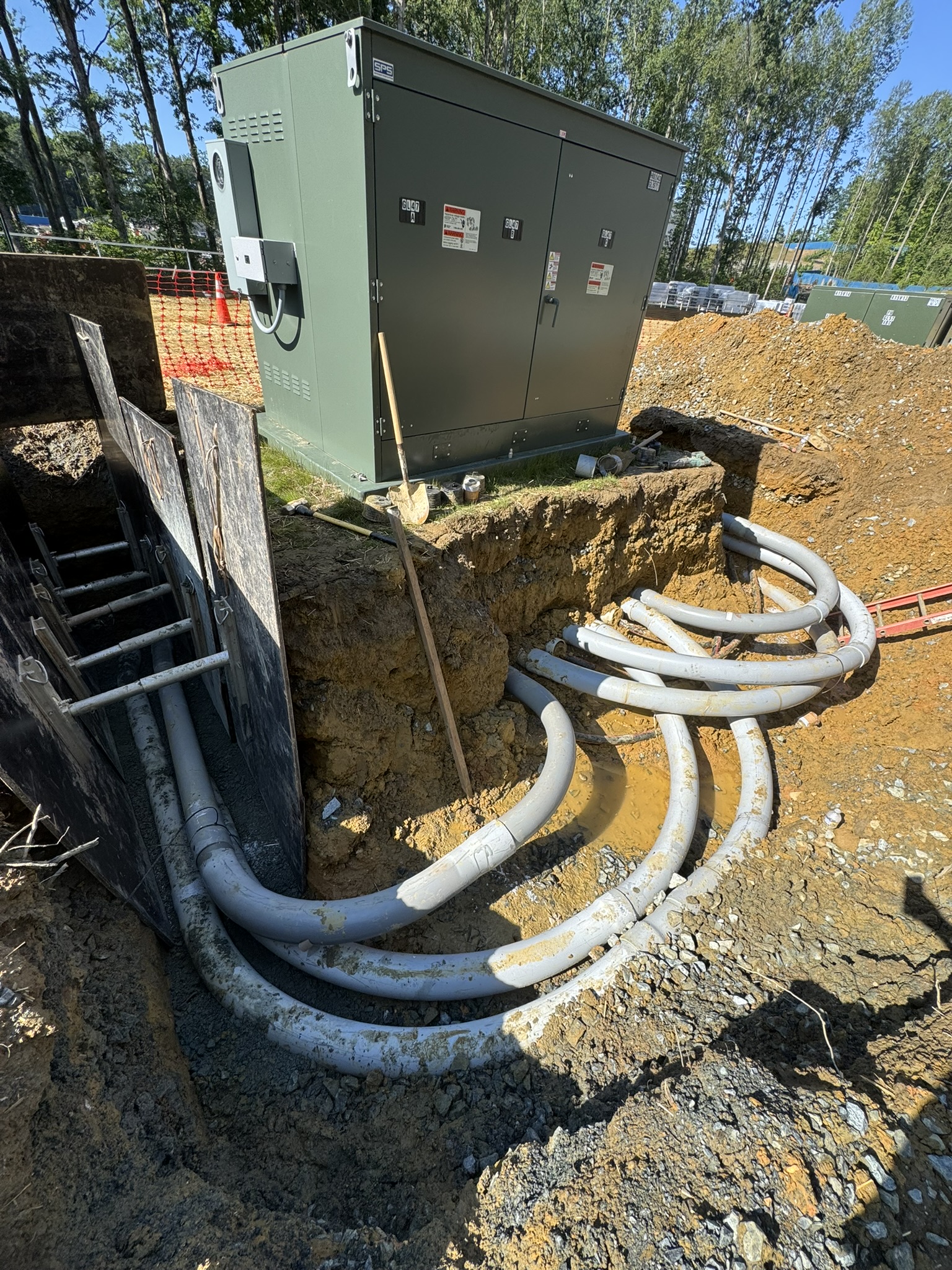 Completed ductbank infrastructure