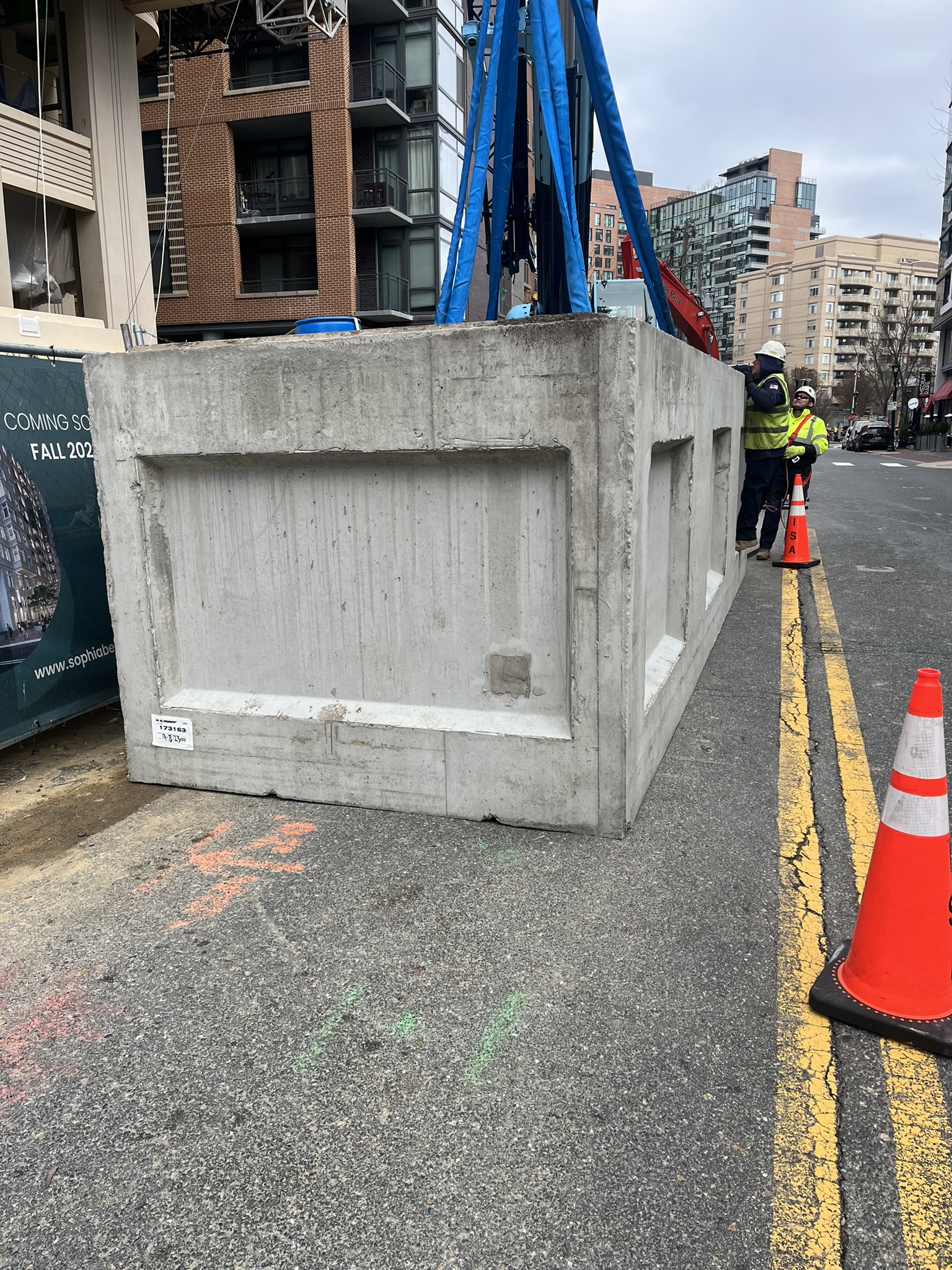 Manhole installation work