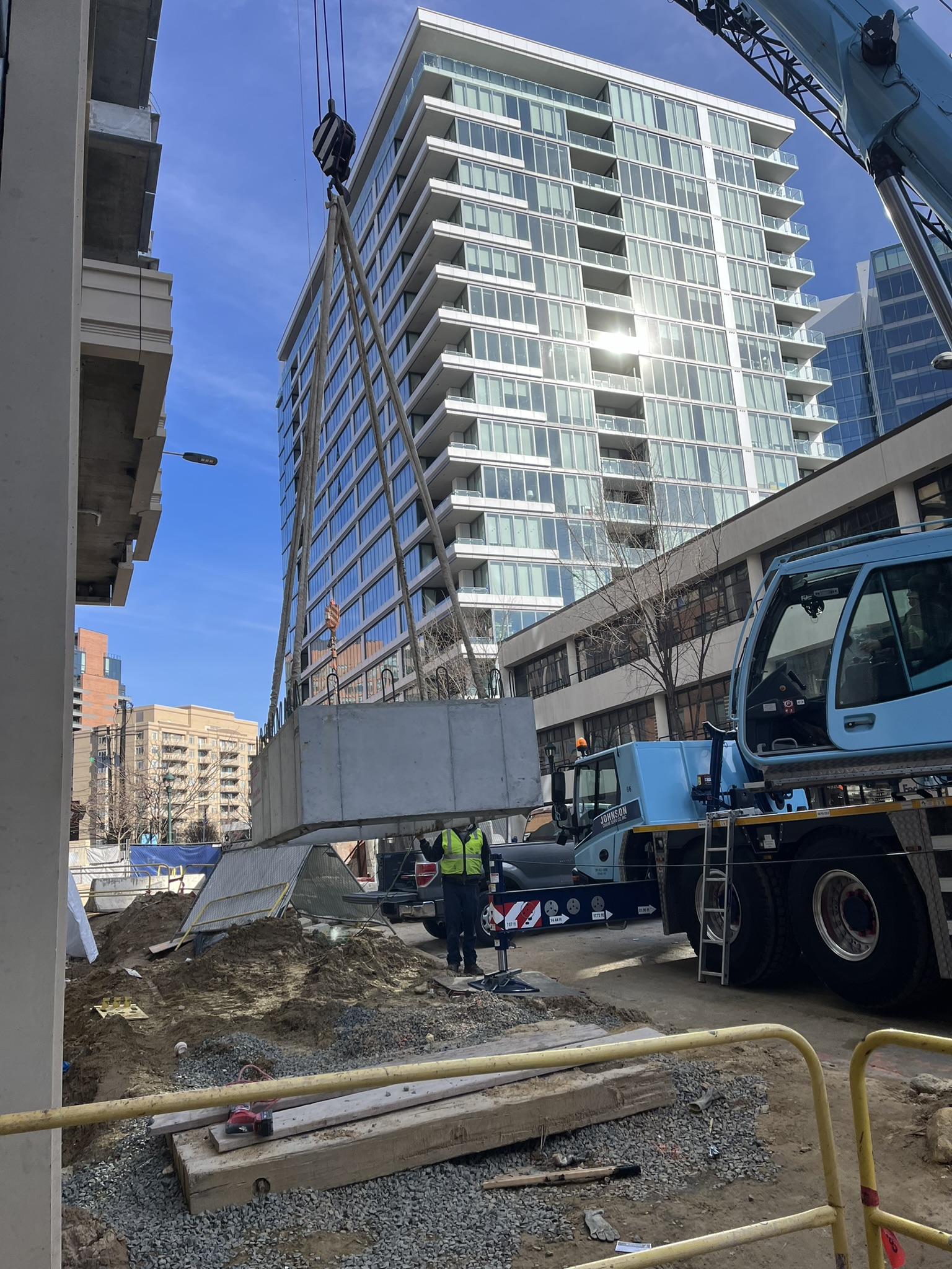 Manhole excavation work