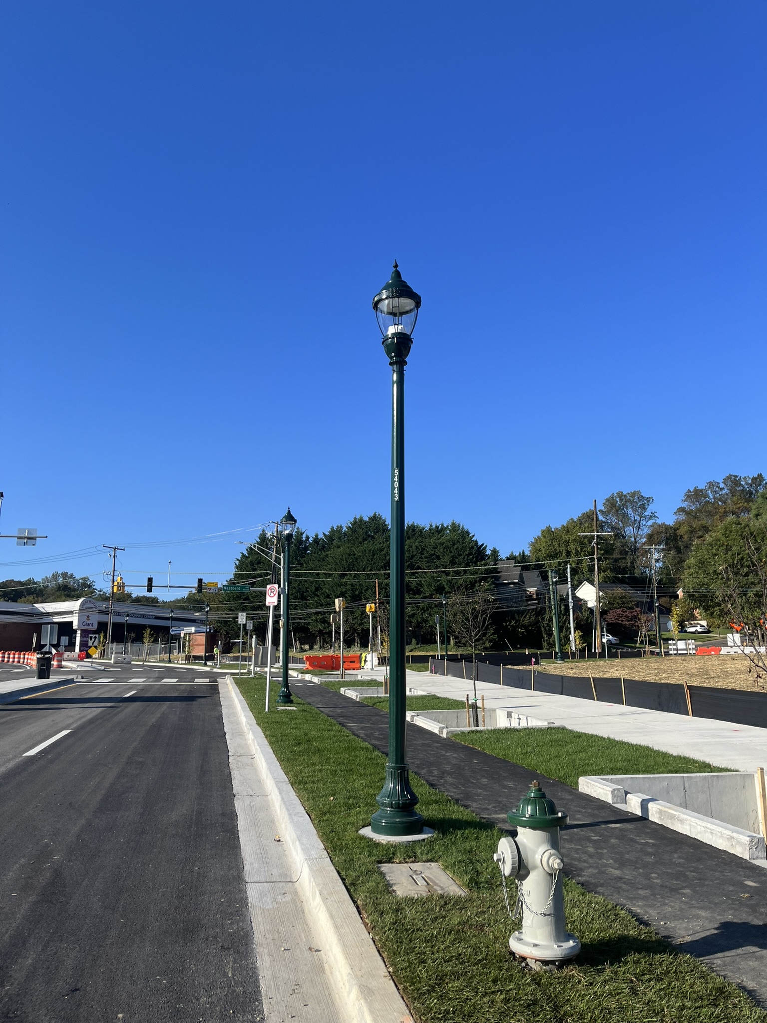 Pole base installation detail